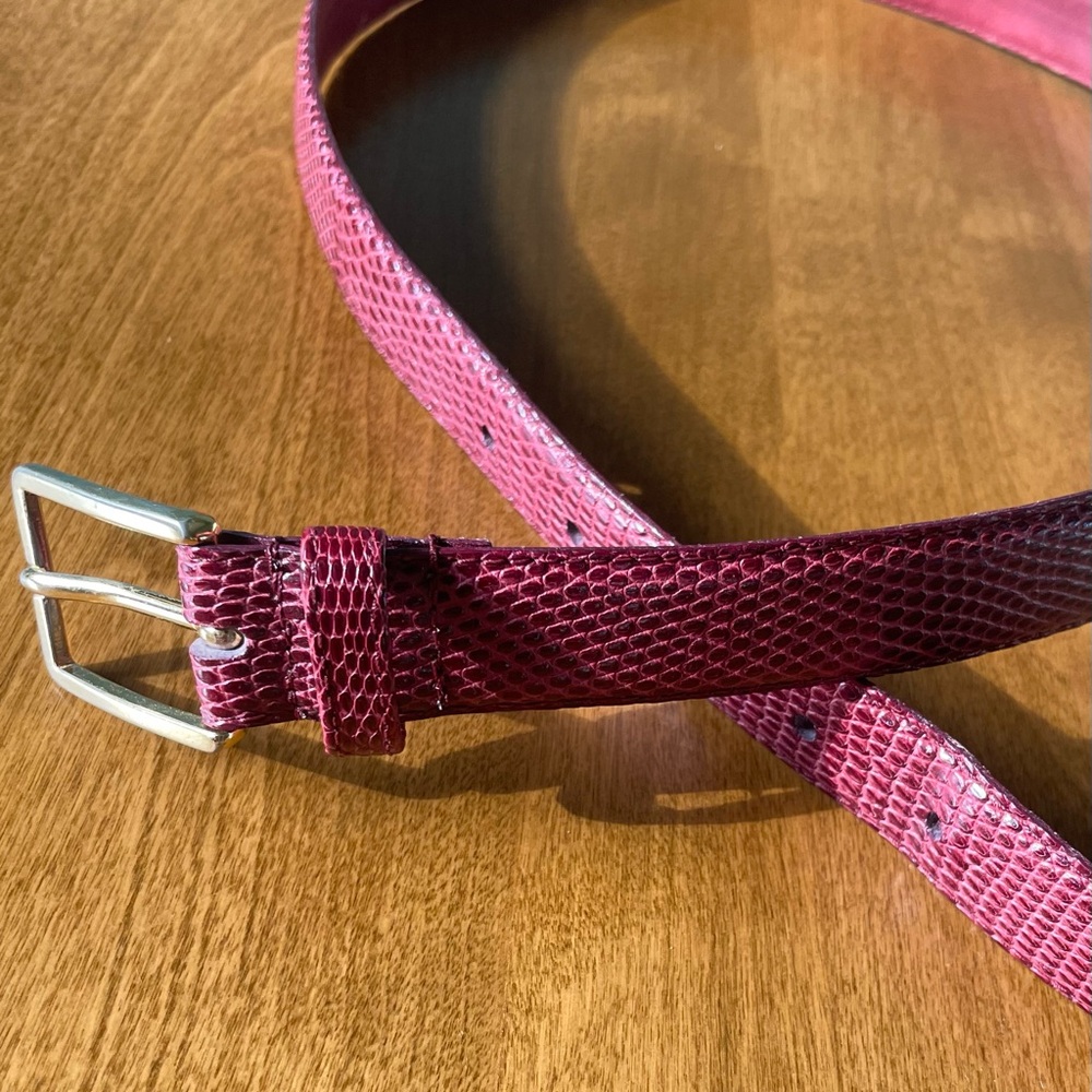 Austin Grey genuine Lizard belt size 36